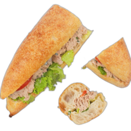 Bocadillo de atún picante